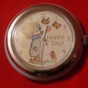 Vintage Holly Hobbie Mechanical Watch 1971 Happy Day Choice Of Band‎